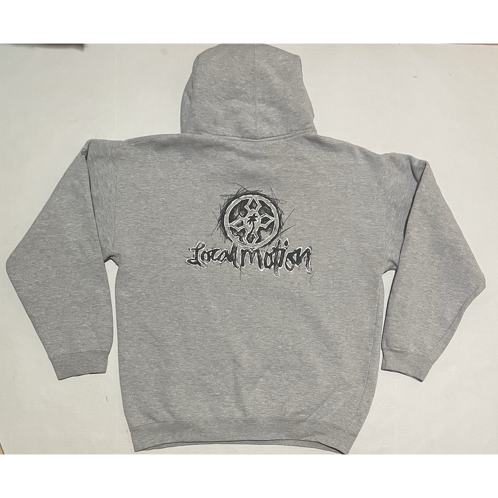 Vintage‎ Local Motion Hoodie Surf Skate Hawaii 90s Y2K RARE Gray Size Large USA